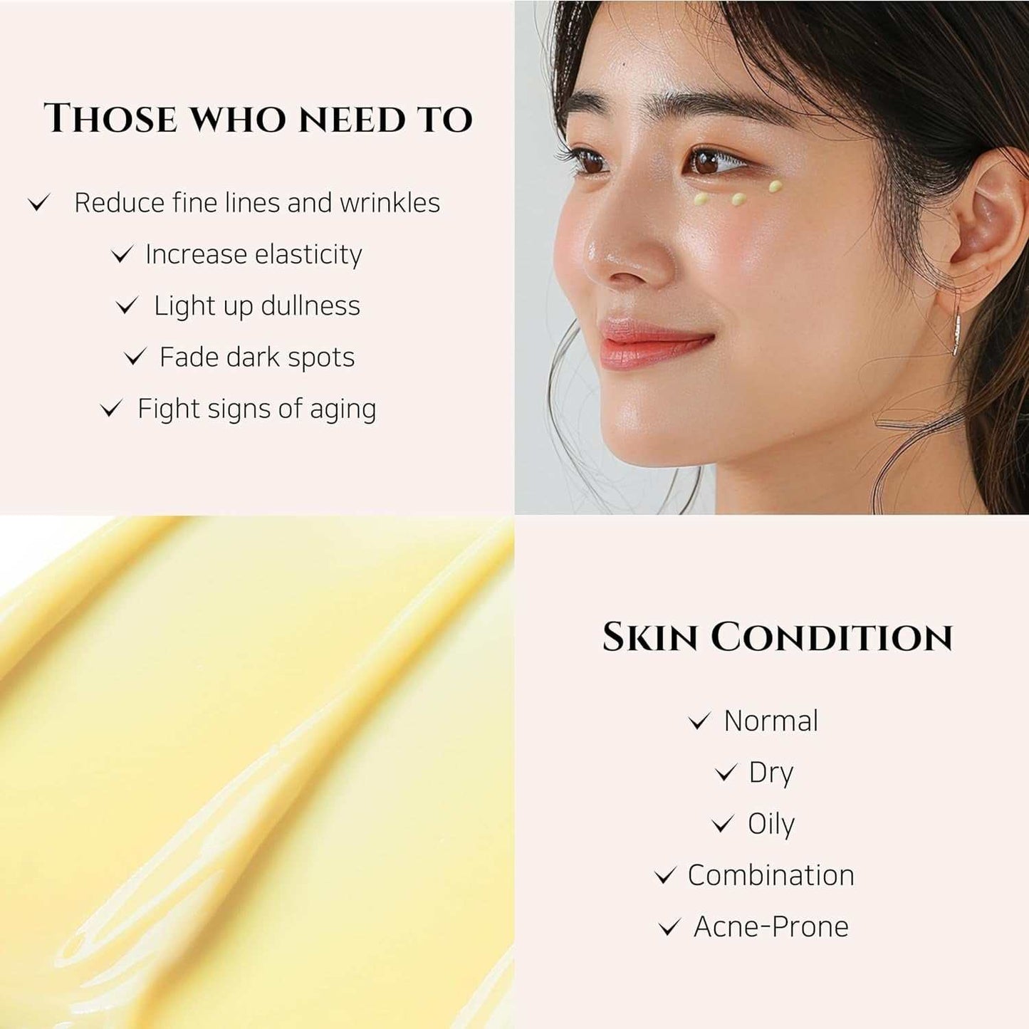 Wrinkle Trio Green Plum Eye Serum skincare set targeting fine lines, wrinkles, hydration, brightening, and anti-aging for all skin types