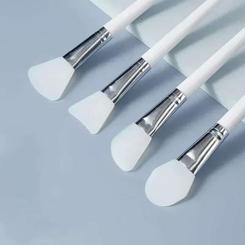 2PCS Silicone Facial Mask Brushes for skincare application.