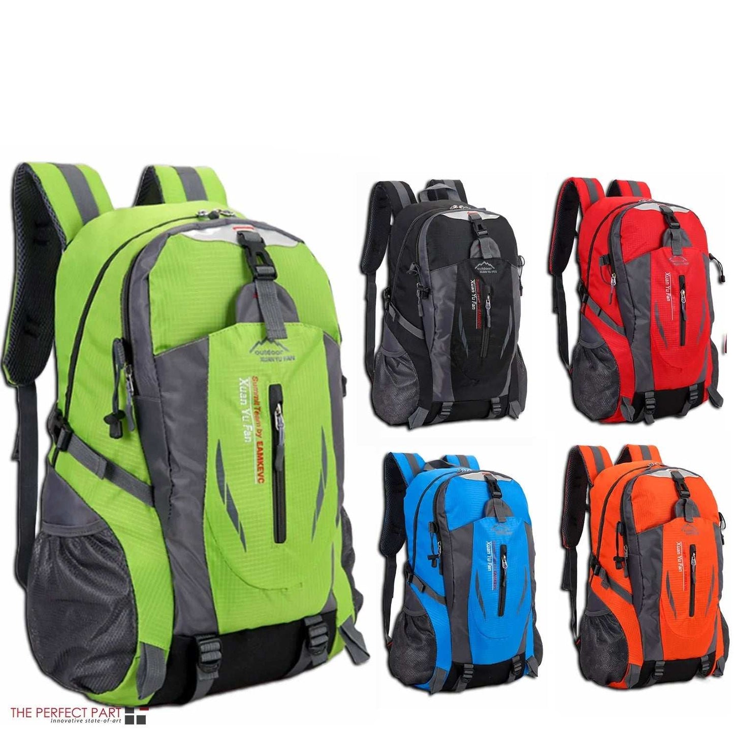 Rucksack Laptop Travel Backpack in multiple colors, durable 40L capacity, suitable for travel, hiking, and daily use.