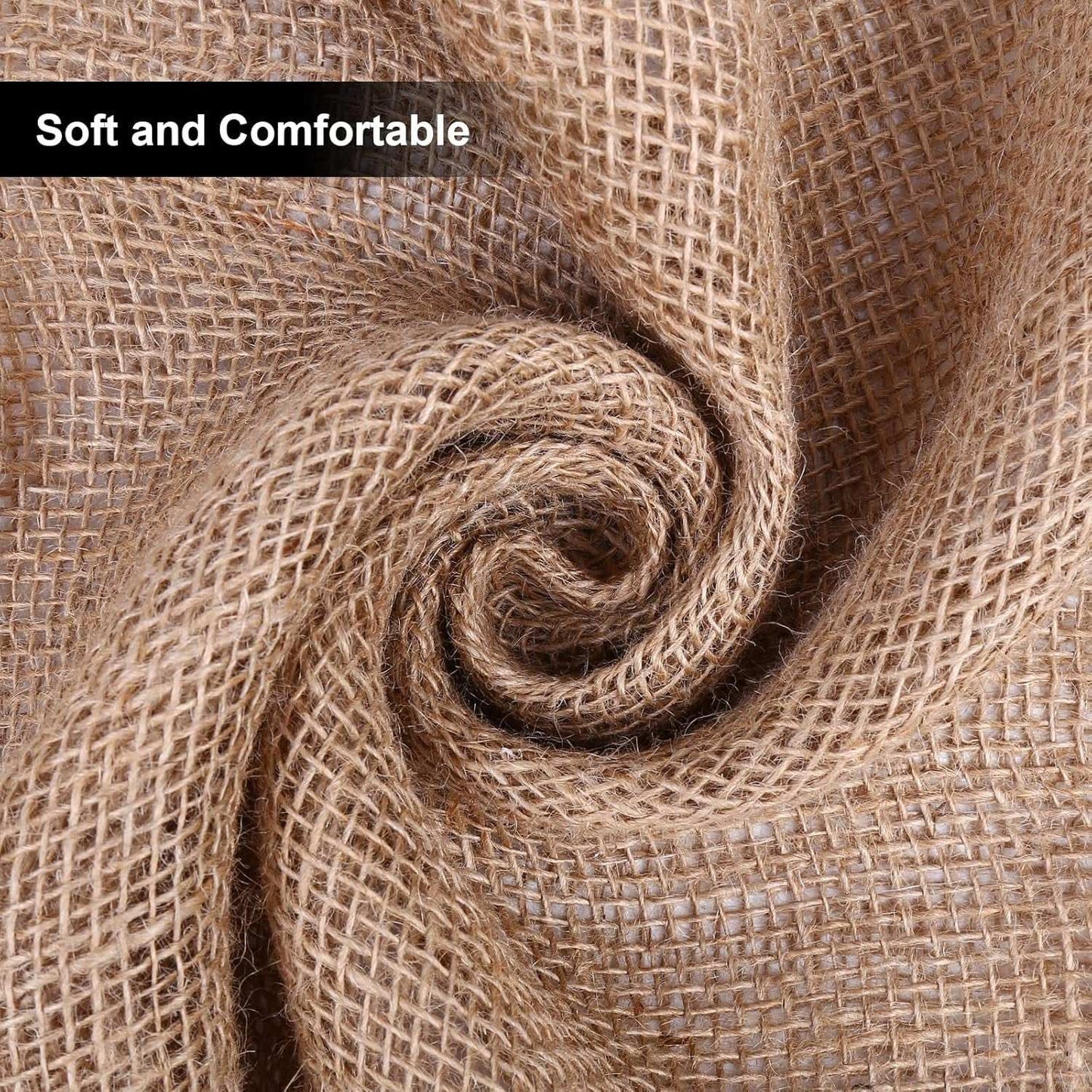5-Yard Natural Burlap Fabric – 39" Wide | Premium Jute Material for Weddings, Crafts, Gardening & Home Décor