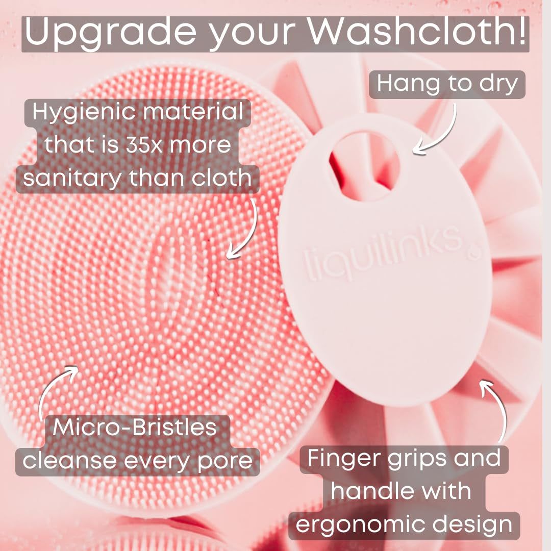 Sage green silicone skincare spa set with ergonomic cleansing brush, perfect for teens and sensitive skin.