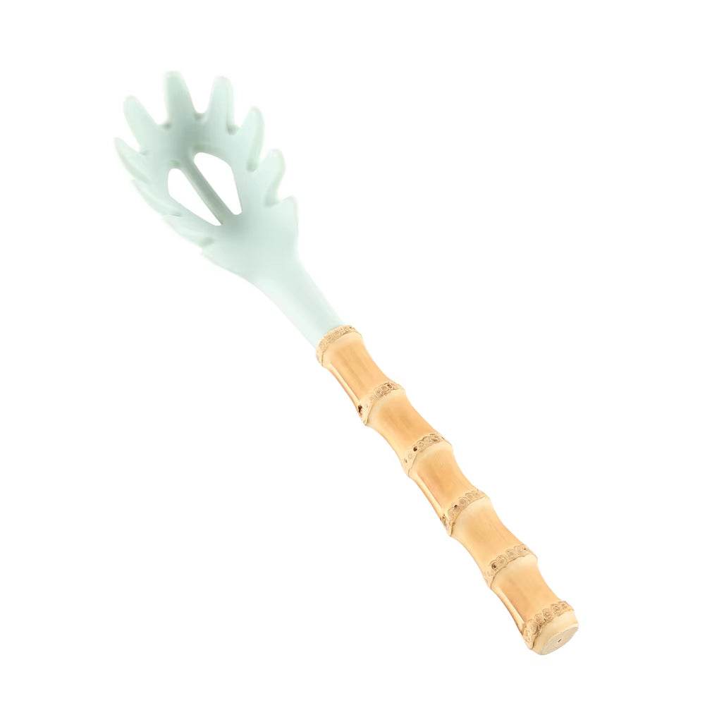 Bamboo kitchenware Root Silicone Kitchenware Set with bamboo handle and heat-resistant silicone head, ideal for non-stick cookware.