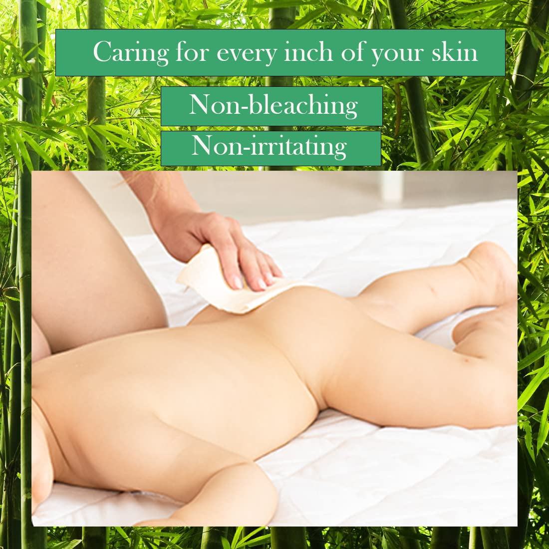 Bamboo Facial Tissue used for gentle baby care on delicate skin.