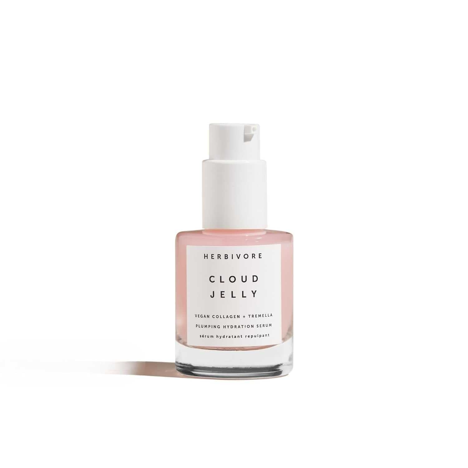 Herbivore Cloud Jelly Plumping Hydration Face Serum with vegan collagen and tremella mushroom for deep moisture and skin elasticity