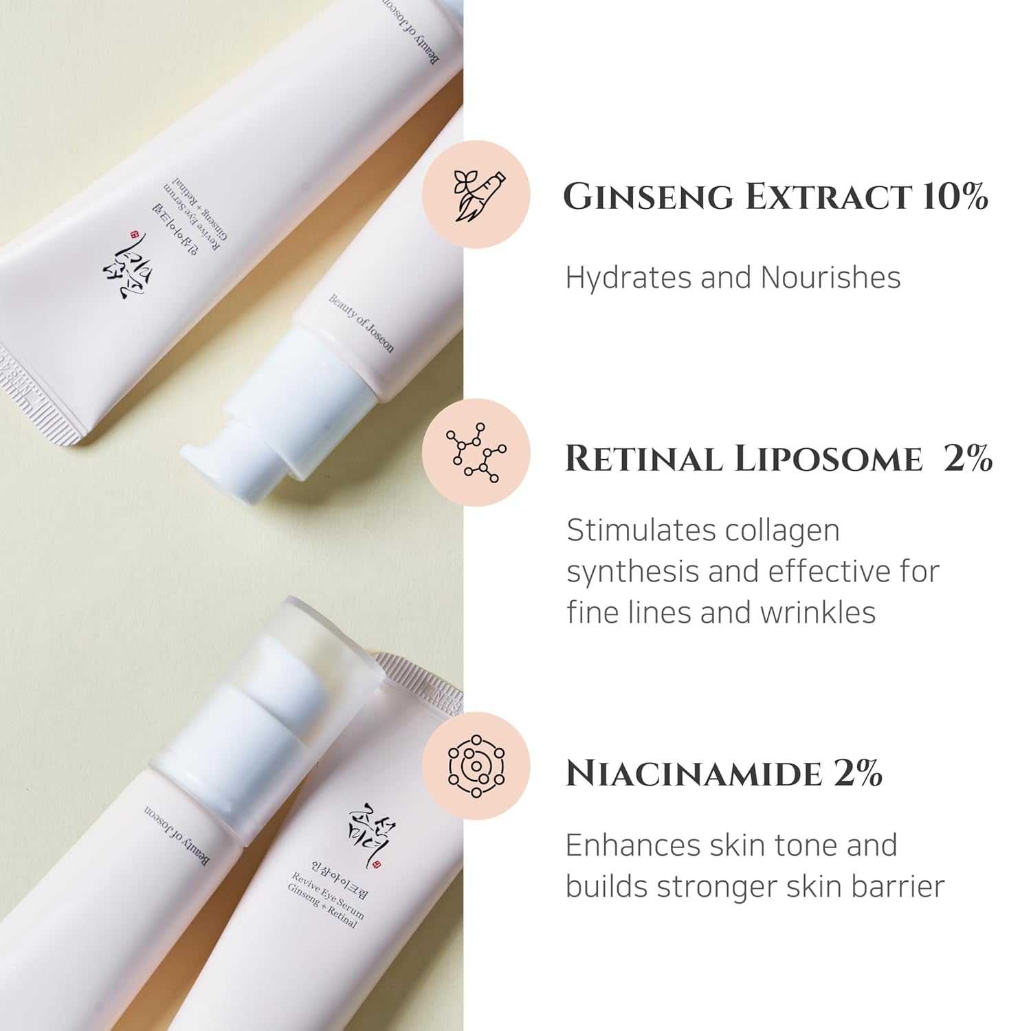 Wrinkle Trio Green Plum Eye Serum set with deep-cleansing gel, hydrating eye serum, and brightening glow serum for anti-aging and skin nourishment