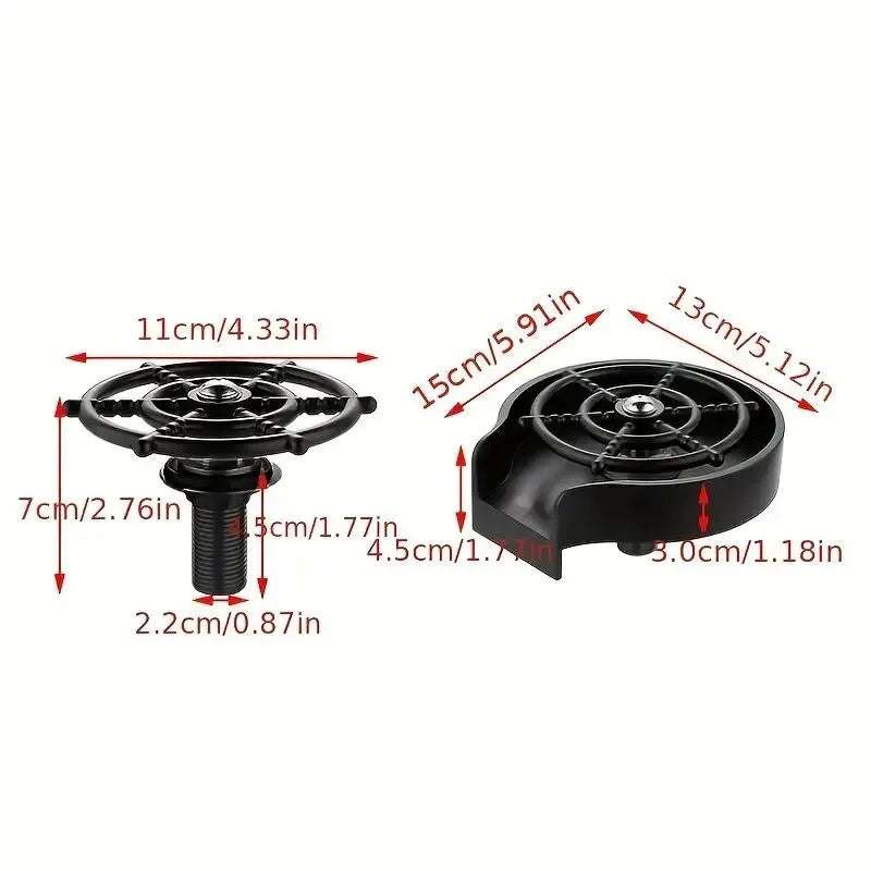 High Pressure Automatic Cup Washer dimensions and design.