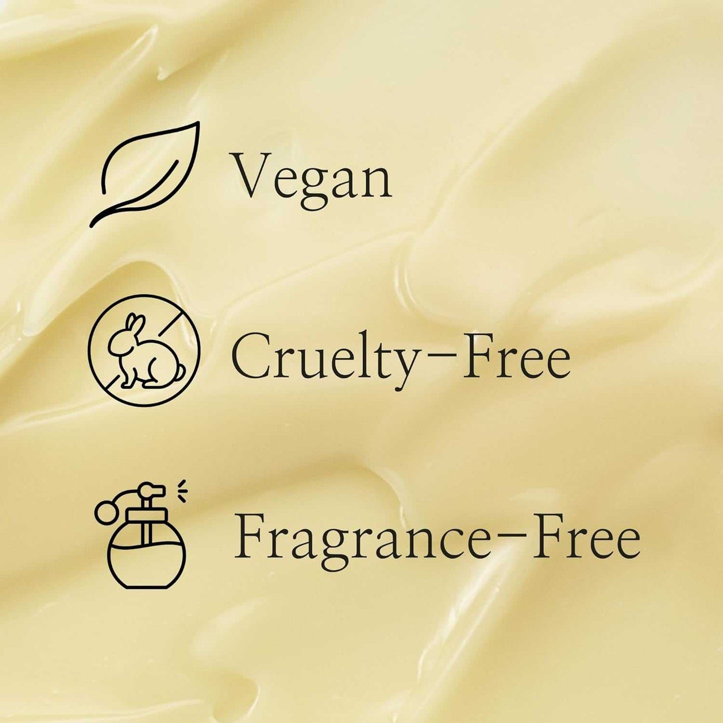 Vegan, cruelty-free, and fragrance-free Revive Eye Serum cream texture background