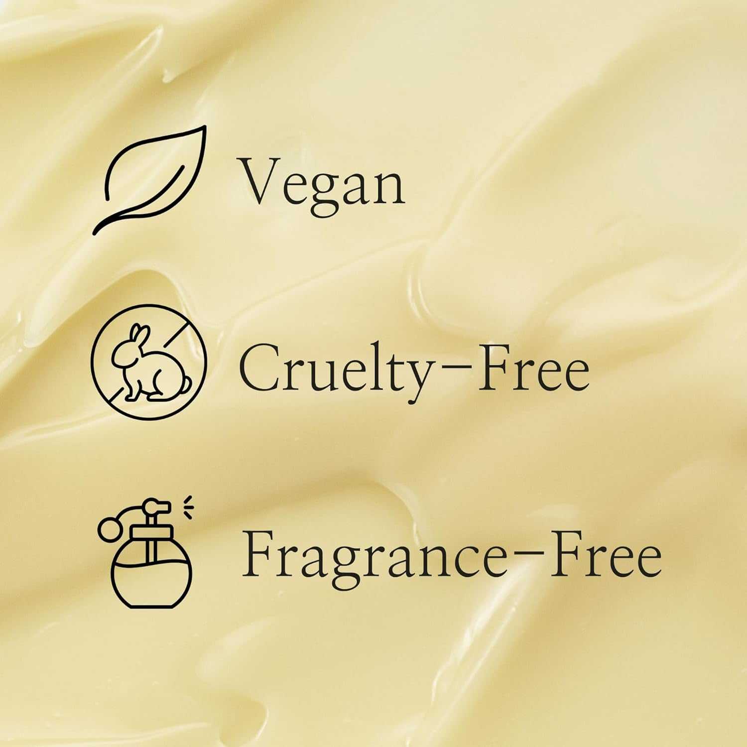 Vegan, cruelty-free, and fragrance-free Revive Eye Serum cream texture background