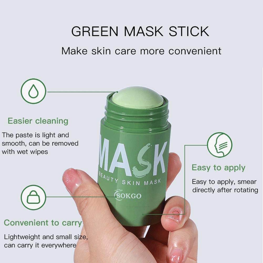 Green Tea Purifying Clay Mask – Deep Cleansing & Oil Control Mud Mask for Blackheads, Pore Care & Skin Hydration (1PCS)