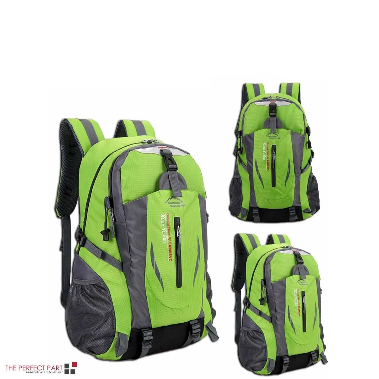 Rucksack Laptop Travel Backpack in green, featuring durable, water-resistant fabric, multi-compartment design, and padded straps for comfort. Ideal for travel, hiking, and everyday use.