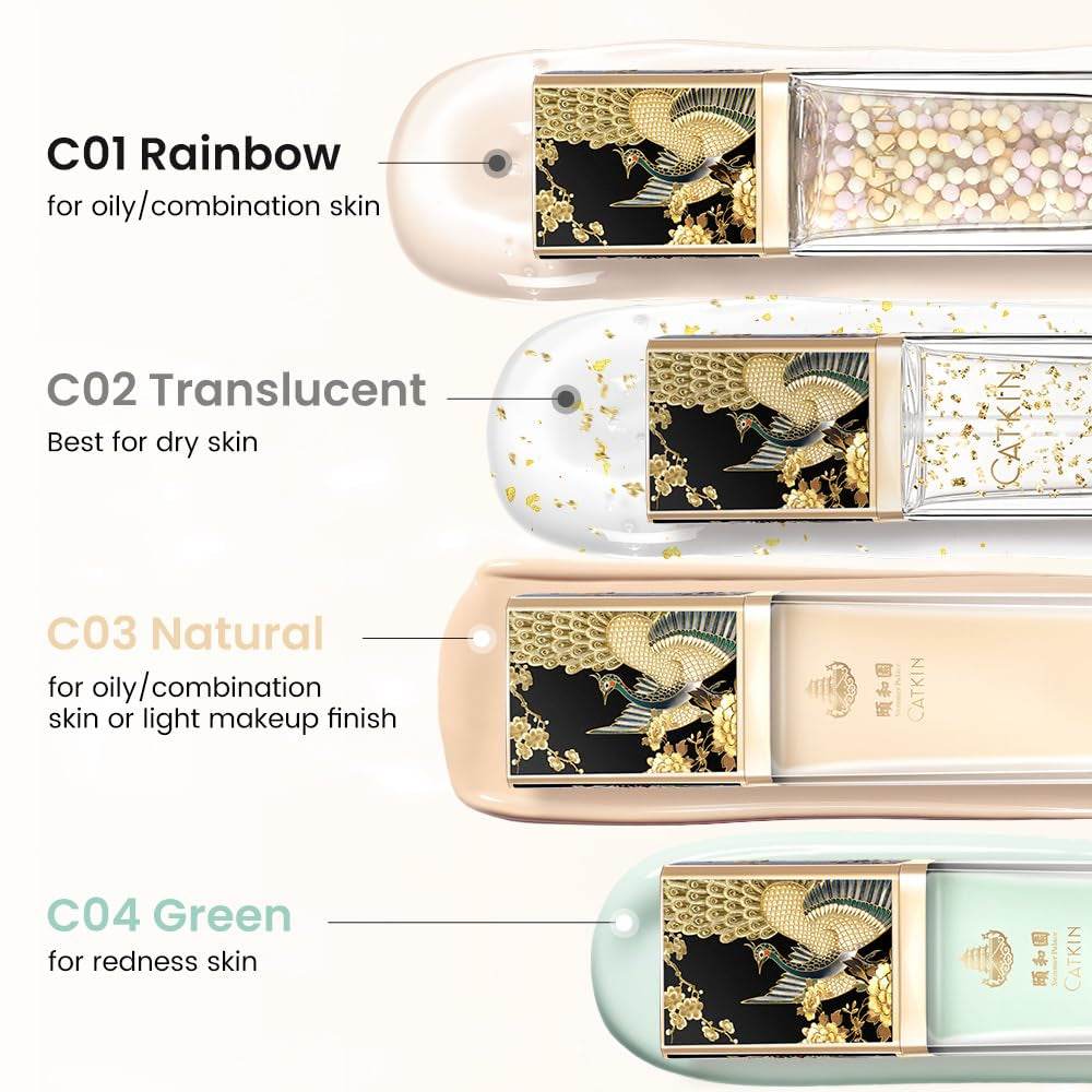 Green Tinted Face Primer – Color Correcting Base for Redness, Pore-Blurring & Hydrating with Hyaluronic Acid