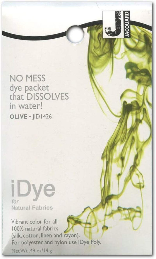 Silk Linen natural fabric dye in olive green for vibrant, long-lasting color on cotton, silk, and linen.
