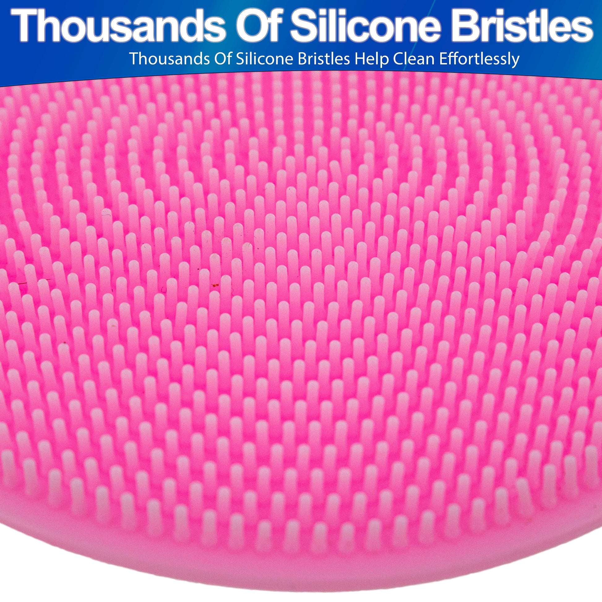 Eco-friendly magic silicone sponge scrubber with thousands of silicone bristles for effective cleaning.