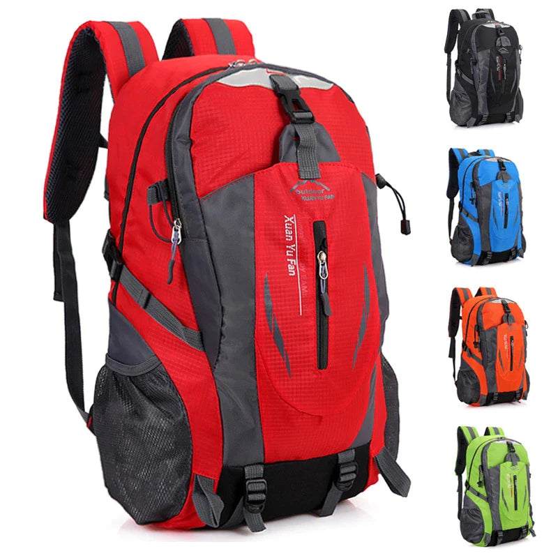 40L versatile rucksack laptop travel backpack; durable, water-resistant, multi-compartment, unisex design; available in multiple colors.