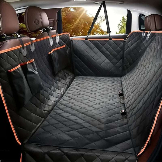 Dog scratch-resistant waterproof hammock car seat cover for pet protection and comfort
