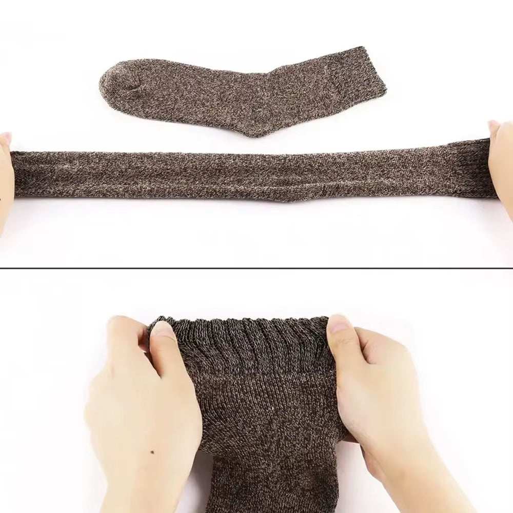 Warm solid color towel Warm Socks for women, made from wool and cashmere blend, offering comfort and insulation for cold weather.