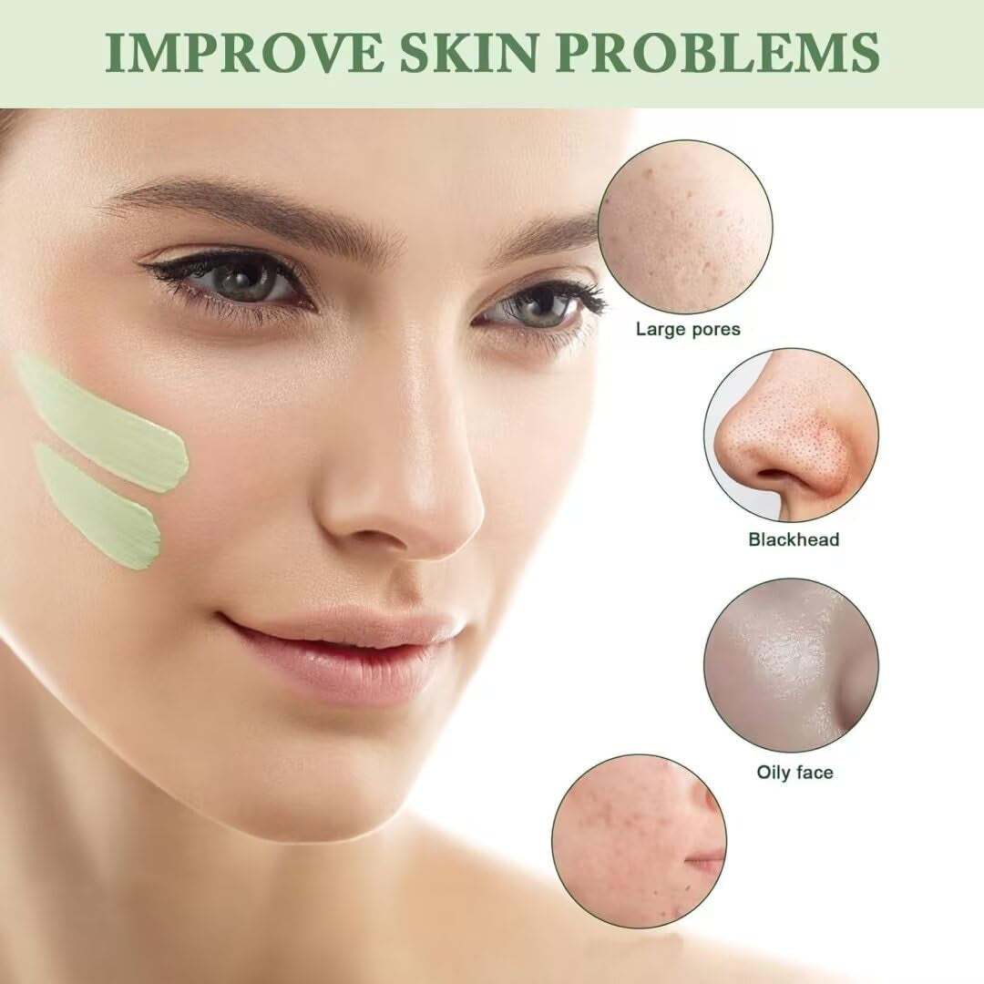 Blackhead remover face mask with green tea extract for deep pore cleansing, oil control, and blackhead removal on oily and acne-prone skin.