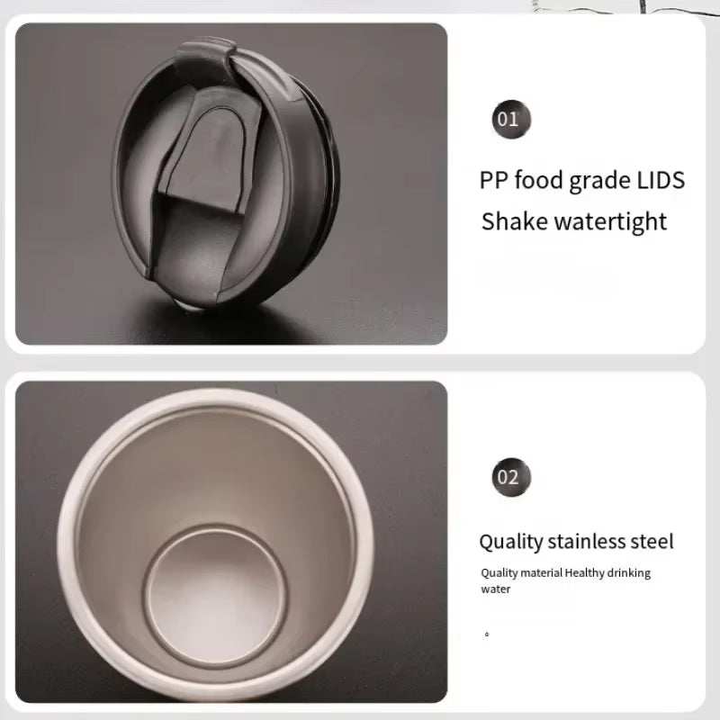 eco-friendly travel cup mug with stainless steel interior and bamboo exterior