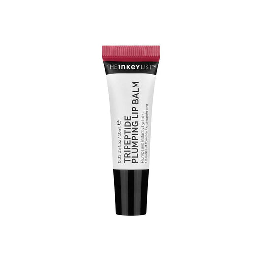 Cruelty-free tripeptide plumping lip balm with natural berry tint in 10ml tube.