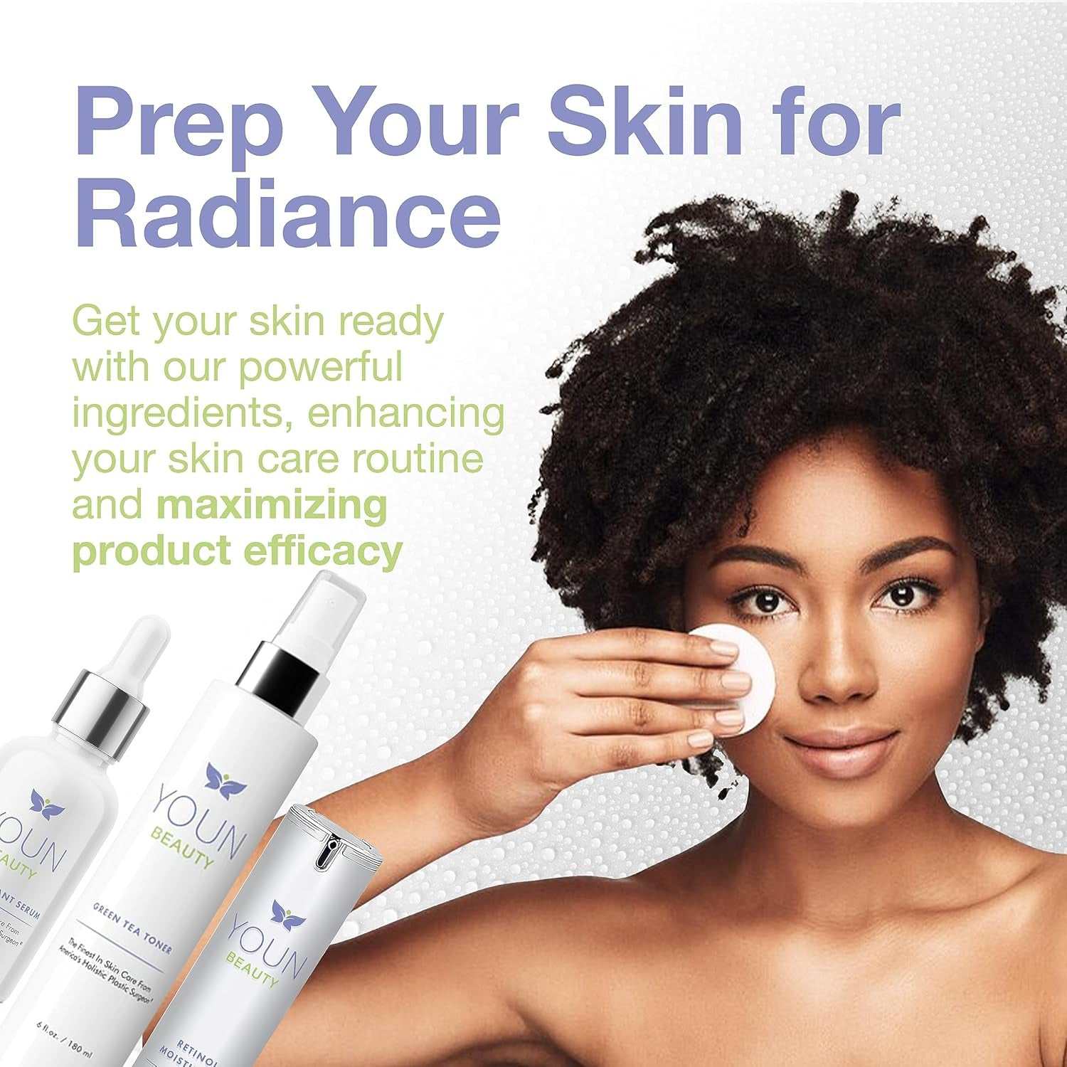 Ph-balancing face mist spray with green tea and chamomile for hydration and soothing sensitive skin