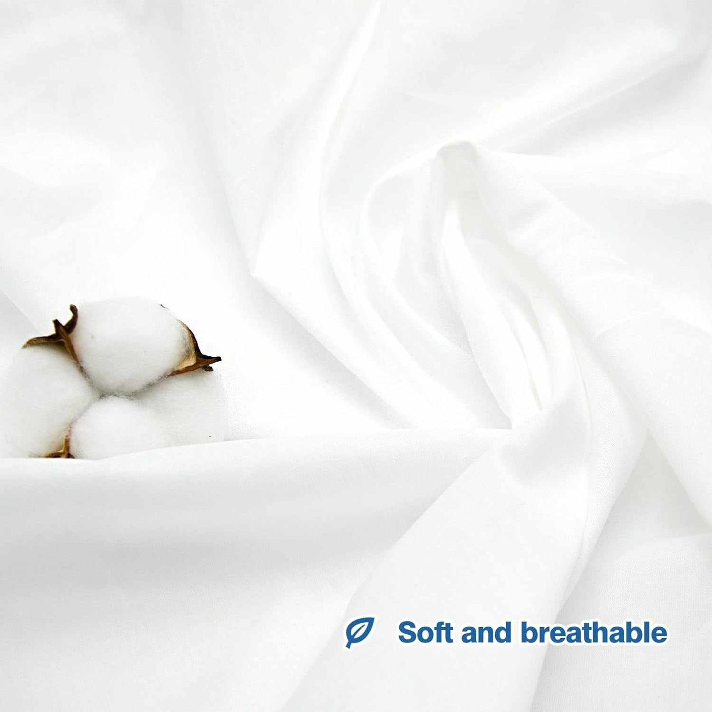 2-Yard White Cotton Poplin Fabric – 59" Wide | 100% Natural Cotton for Sewing, Quilting & Apparel