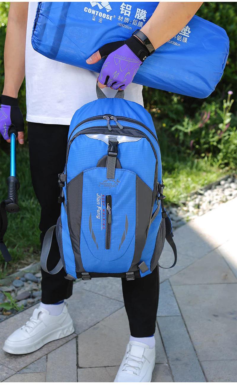 Rucksack Laptop Travel Backpack, durable and water-resistant, ideal for hiking and daily use.