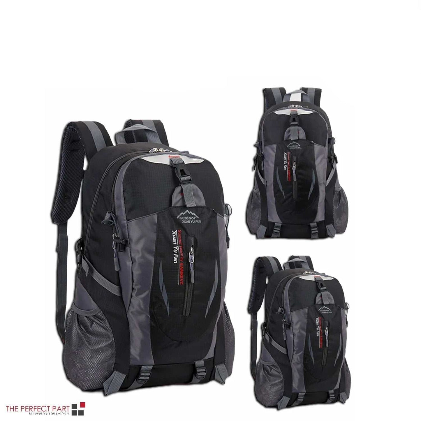 Versatile 40L rucksack laptop travel backpack with multi-compartment design and durable water-resistant fabric, ideal for school, work, and outdoor adventures.