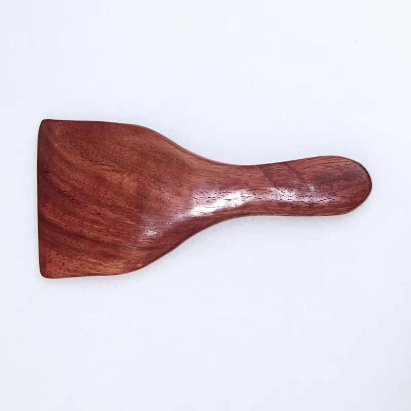 Natural wooden massage stick for deep tissue and acupressure therapy.