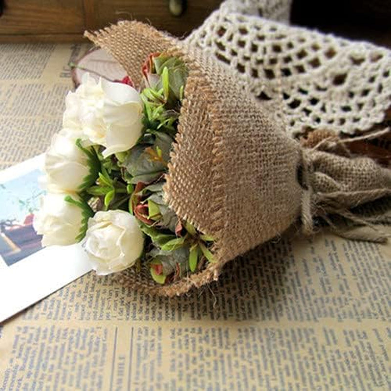 40" Wide x 5 Yards Natural Burlap Fabric – Multipurpose Jute for Crafts, Décor, Weddings & Landscaping