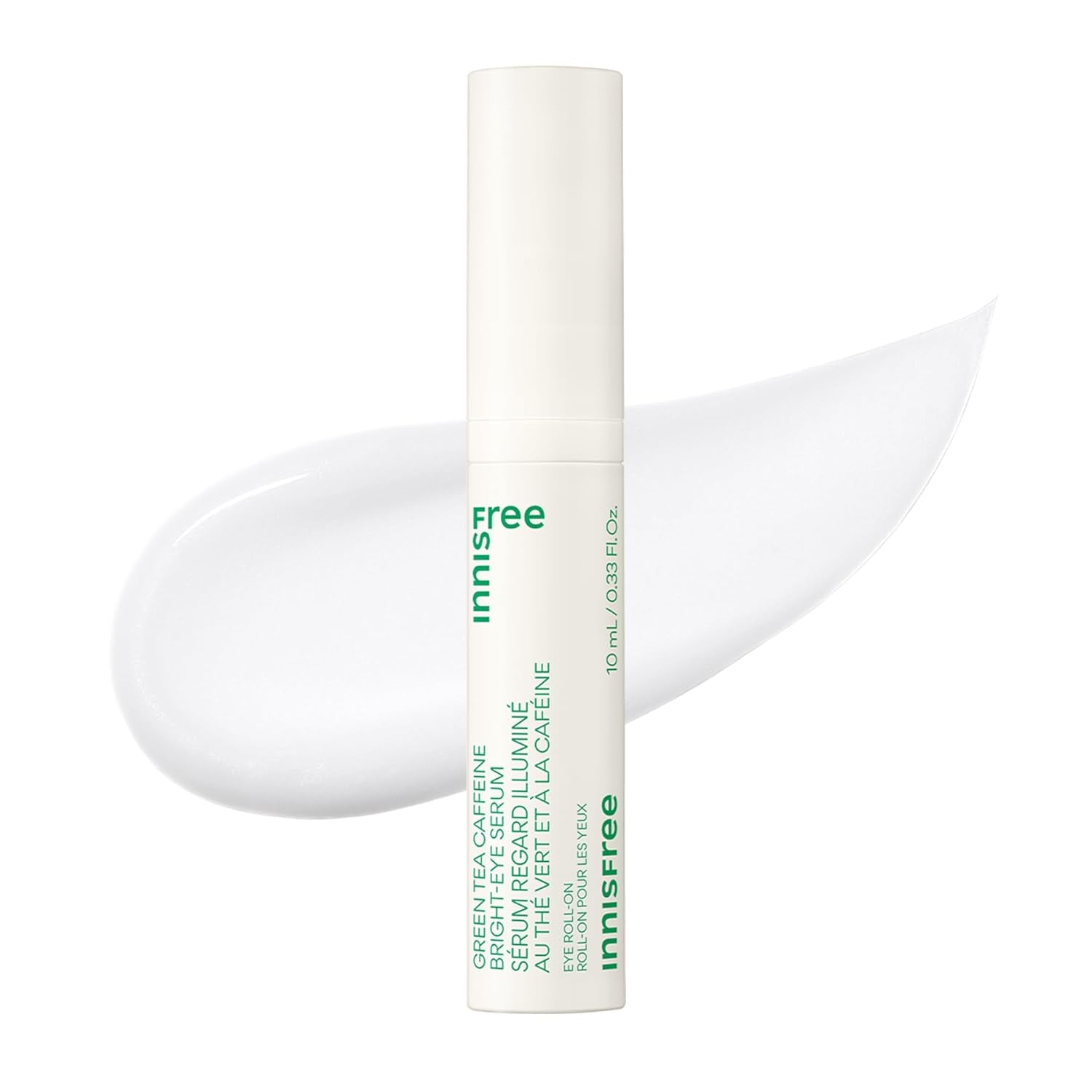 Green Tea Caffeine Bright-Eye Serum – Hydrating & Cooling Eye Roll-On with Niacinamide