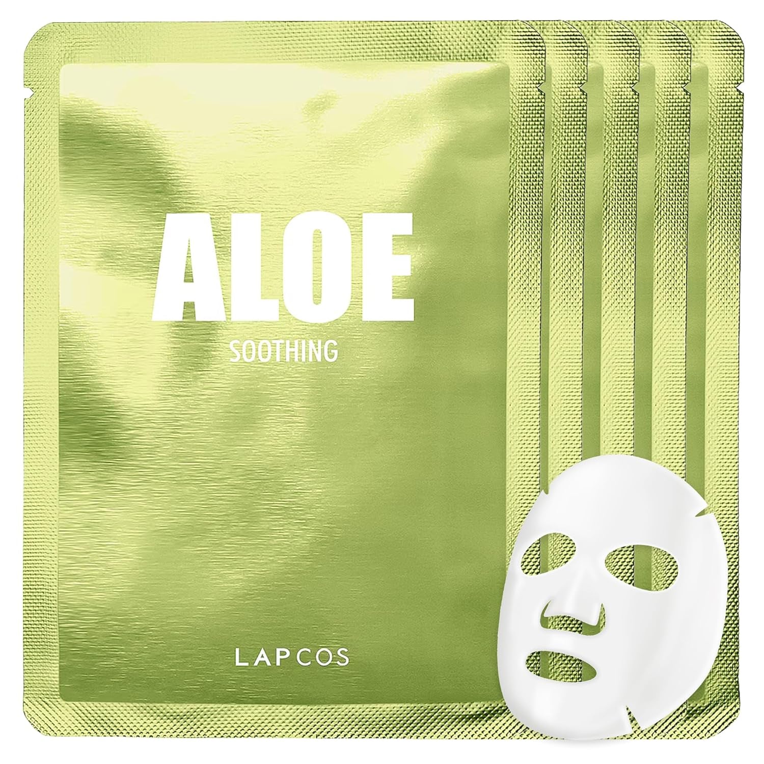 Aloe Sheet Mask – Hydrating & Soothing Daily Face Mask with Cucumber & Aloe Gel | Korean Beauty Favorite (5-Pack)