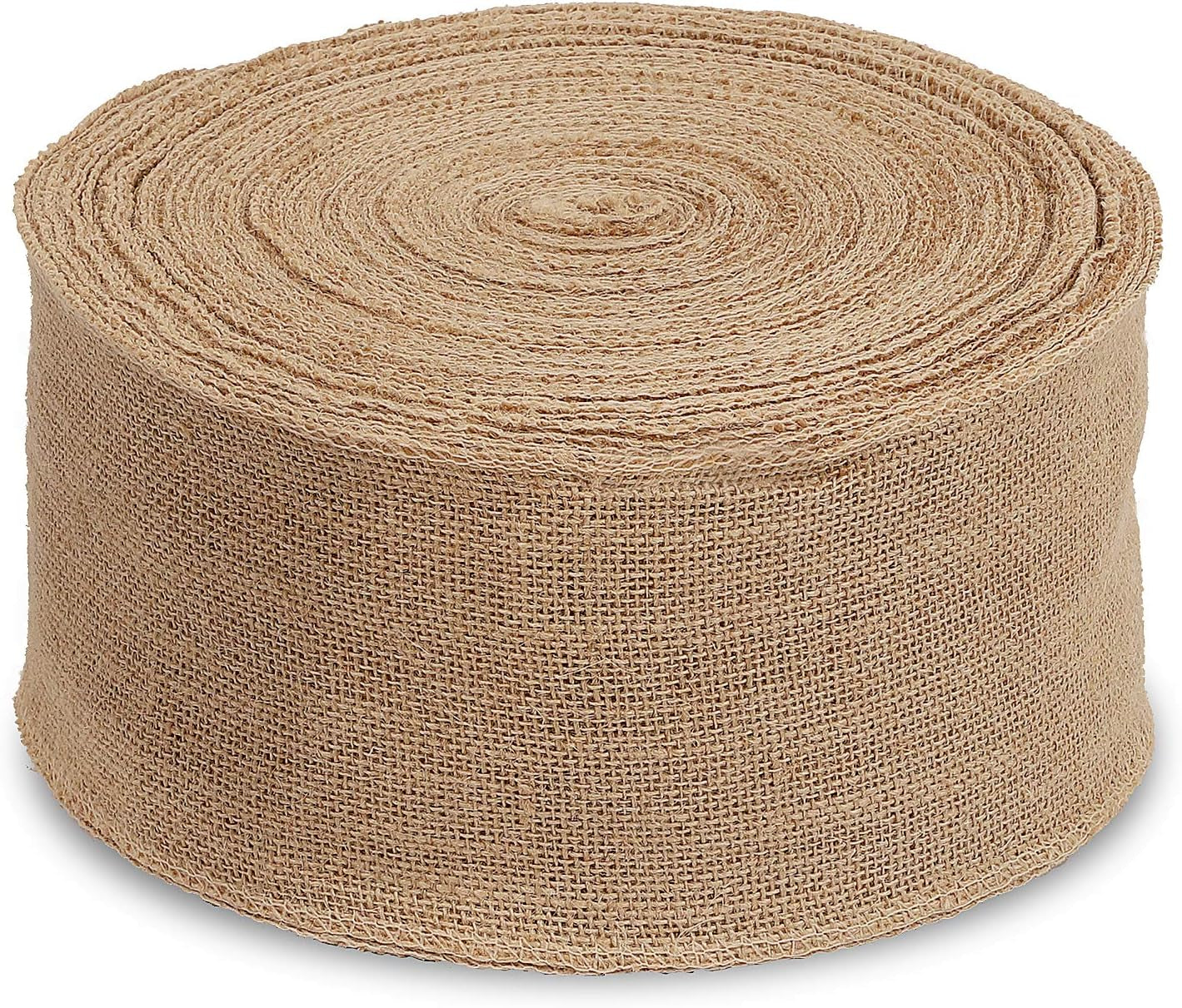 6-Inch Wide Burlap Ribbon – 11 Yards Natural Jute Fabric for Crafts, DIY, Wedding & Holiday Décor