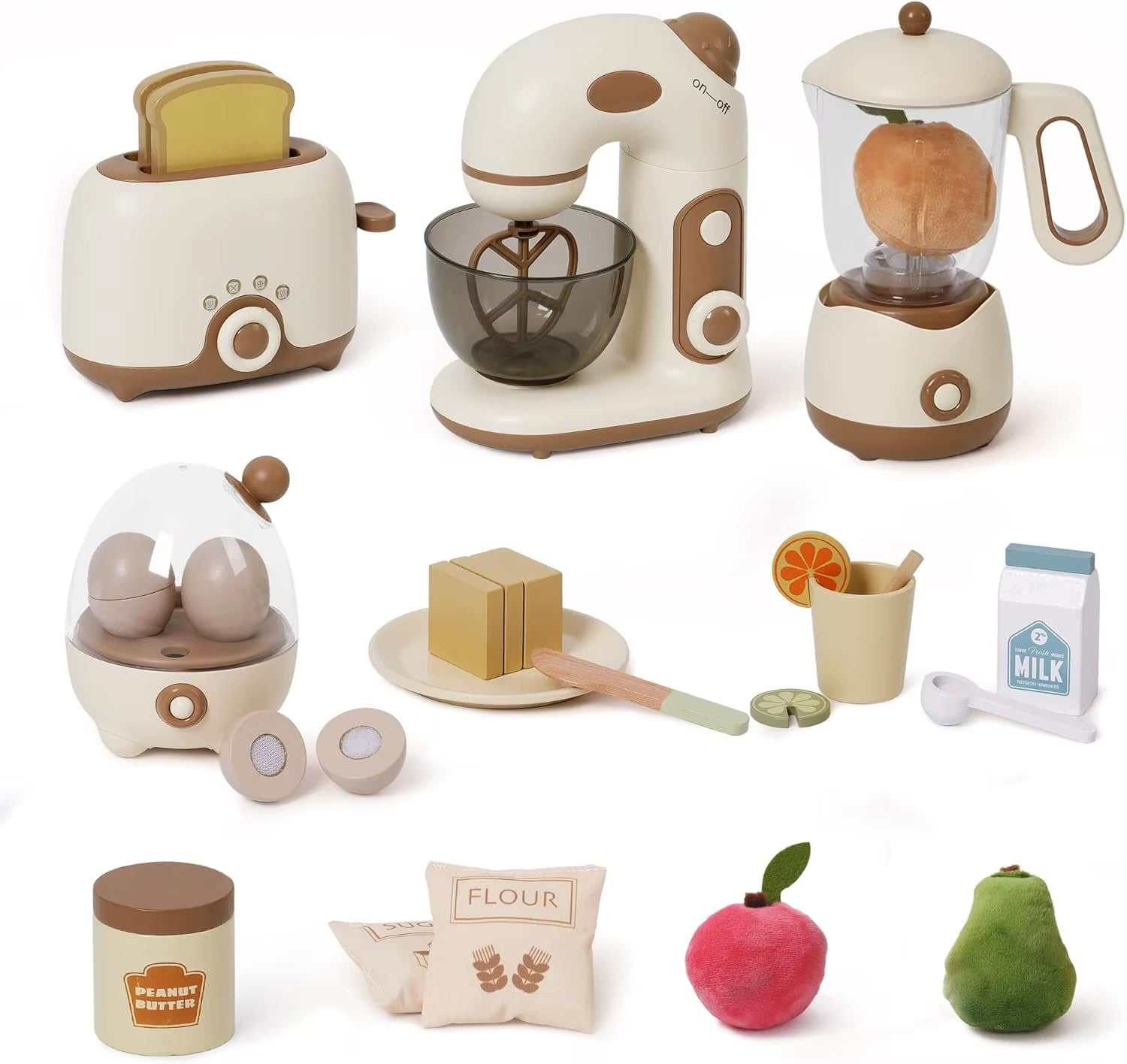 Playset Kids Toaster Mixer Blender Toy for Imaginative Play – Eco Wise ...
