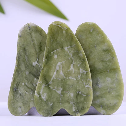 Natural Jade Face Roller Gua Sha Scraper Set Masssager for Face Neck Body Skincare Beauty Guasha Massage Tool Facial Slim Lift