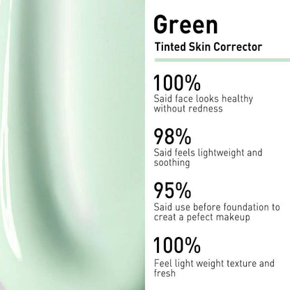 Green Tinted Face Primer – Color Correcting Base for Redness, Pore-Blurring & Hydrating with Hyaluronic Acid