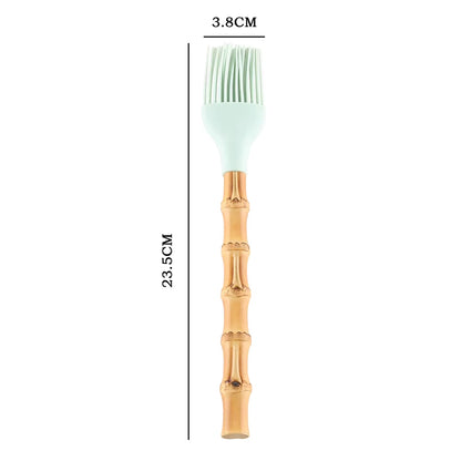 Basting Brush Whisk Tong Spaghetti Pasta Server Turner Spatula Scoop Ladle Soup Serving Spoon Bamboo Root Silicone Kitchenware