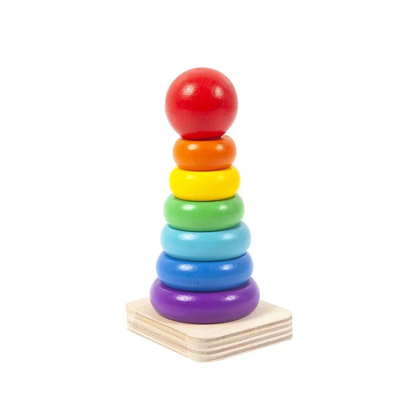 Montessori Kids Wooden Stacking Toy for Early Learning – Eco Wise Findings