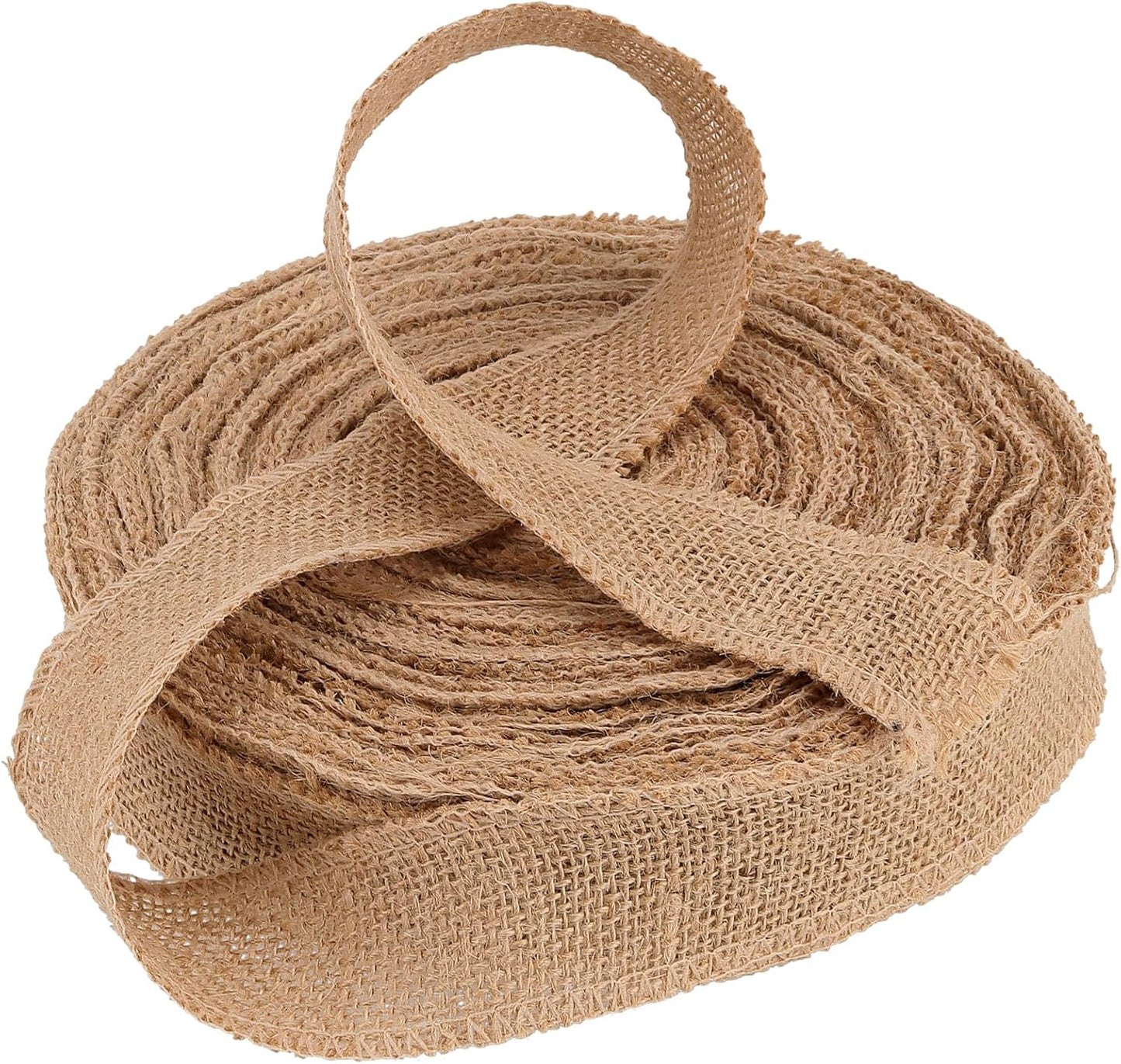 2" Natural Burlap Fabric Ribbon Roll – 54 Yards | Jute Ribbon for DIY Crafts, Art Projects & Decorative Uses