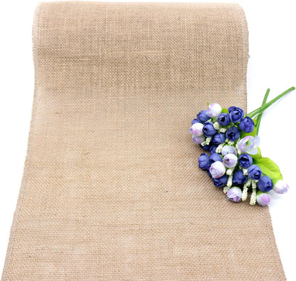 10-Yard Natural Burlap Fabric Roll – 12" Wide | Jute Ribbon for Crafts, Home & Wedding Décor