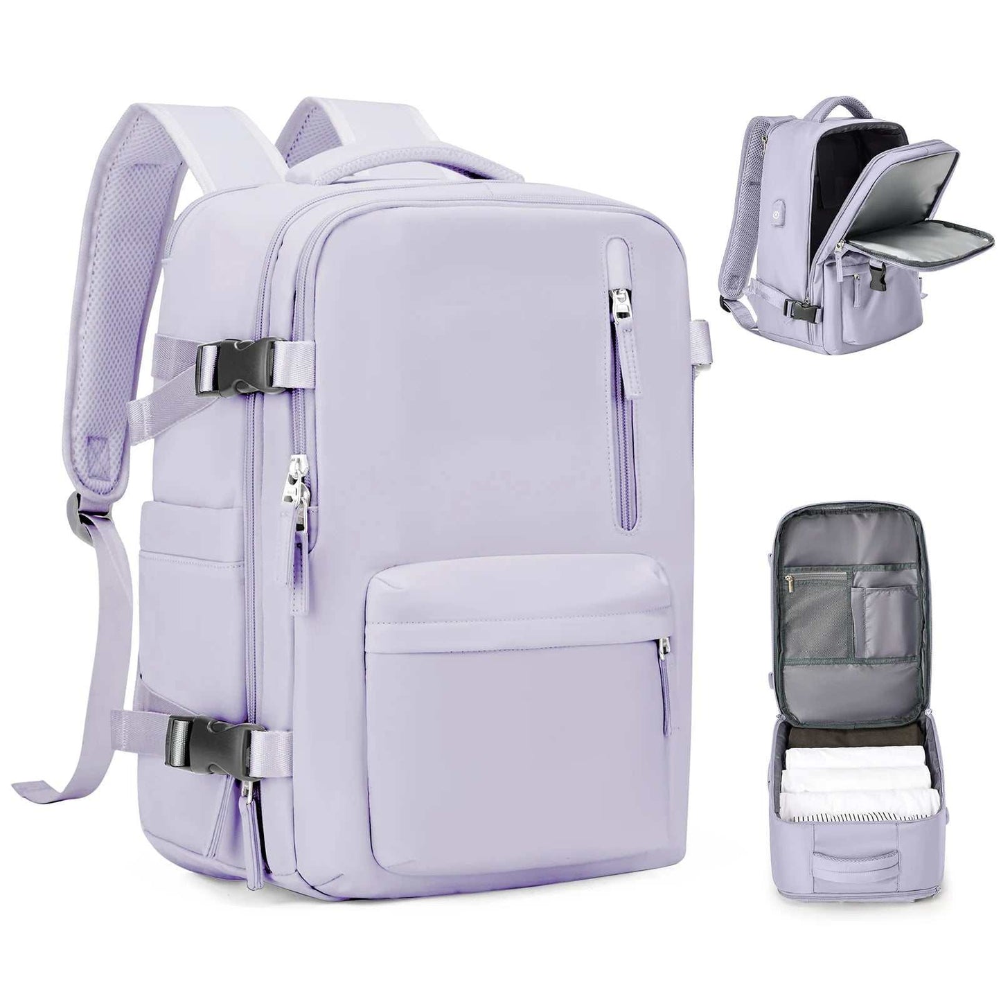 Stylish Women's Cabin Travel Backpack - Spacious, Water Resistant Laptop Bag for EasyJet and Ryanair Carry-Ons