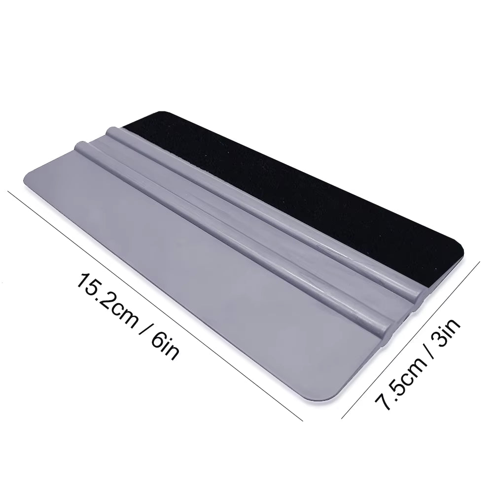 6Pcs 6 Inch Long Silver Plastic Vinyl Squeegee for Window Film Car Paint Protection Film Auto Decals Wrapping A101F