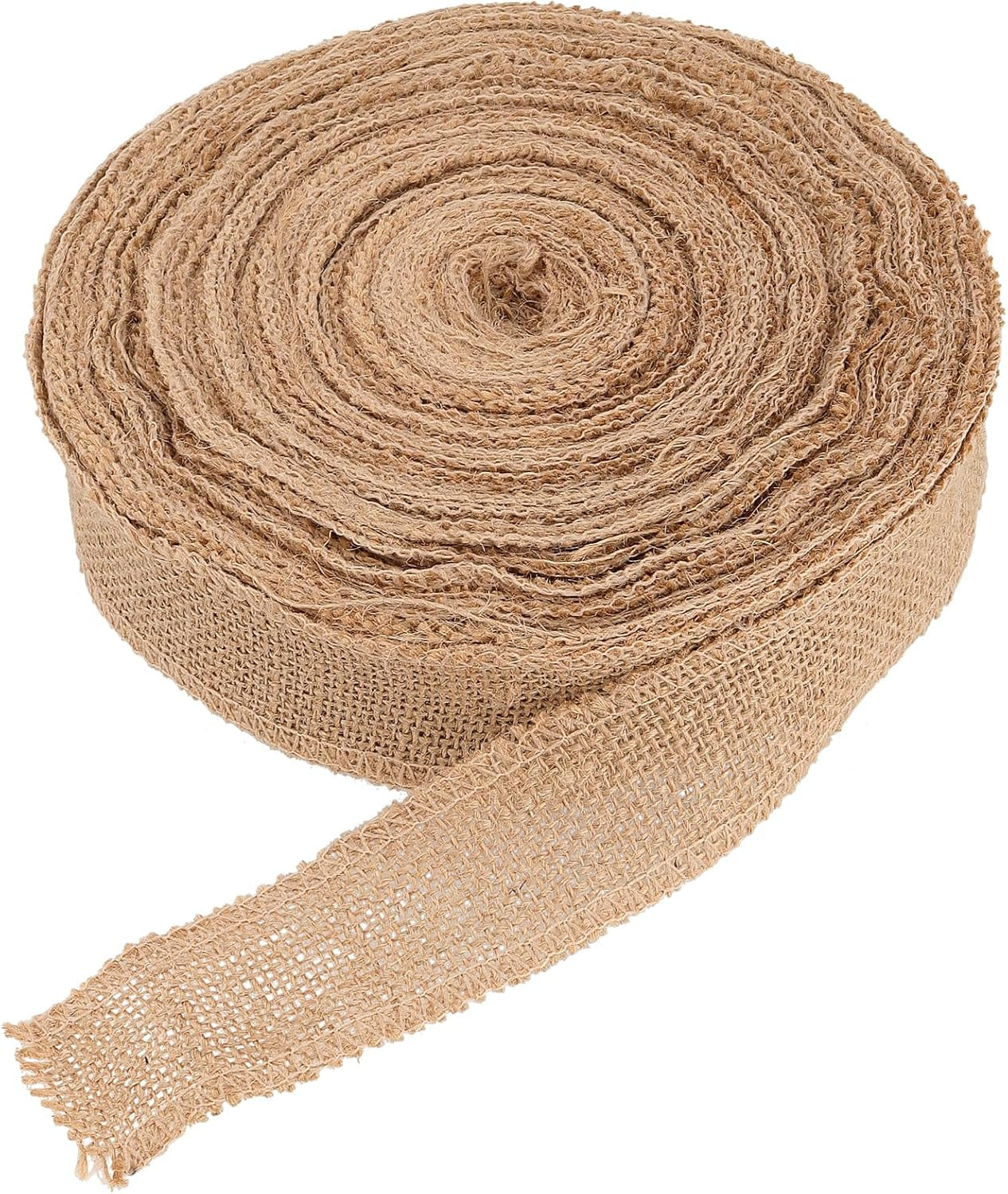 2" Natural Burlap Fabric Ribbon Roll – 54 Yards | Jute Ribbon for DIY Crafts, Art Projects & Decorative Uses