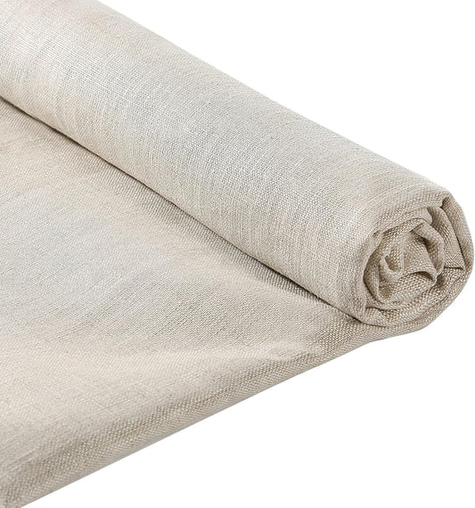 100% Natural Linen Fabric – 39" x 55" Solid Plain Linen Cloth for Sewing, Embroidery & Crafting