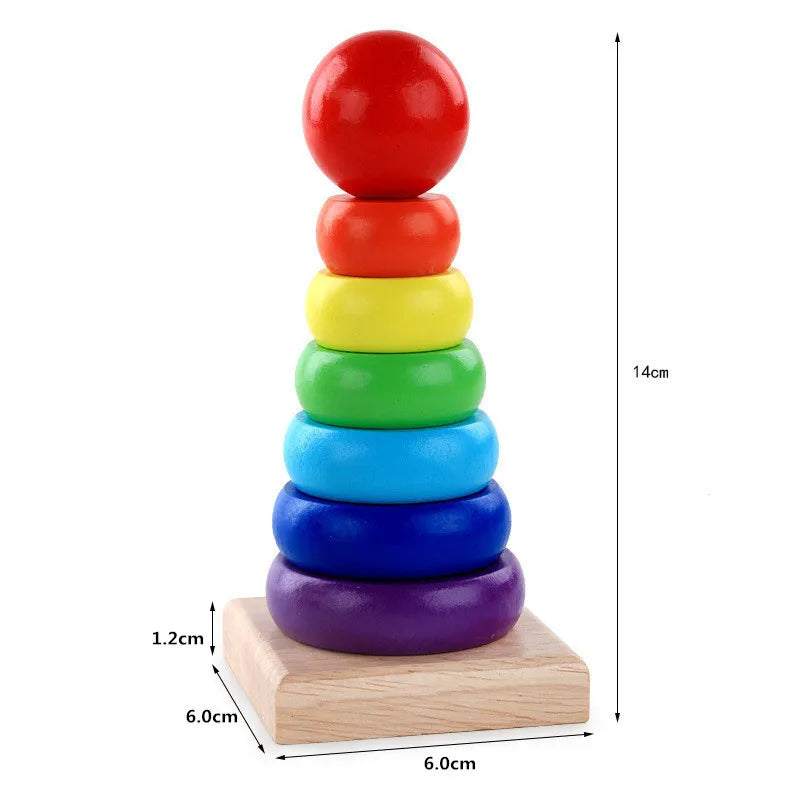 Montessori Kids Wooden Stacking Toy for Early Learning – Eco Wise Findings