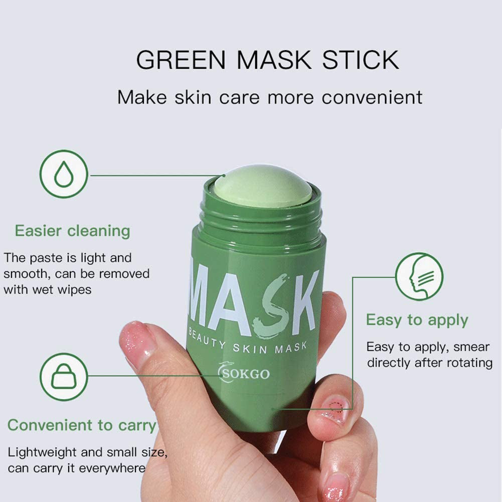 Green Tea Purifying Clay Mask – Deep Cleansing & Oil Control Mud Mask for Blackheads, Pore Care & Skin Hydration (1PCS)