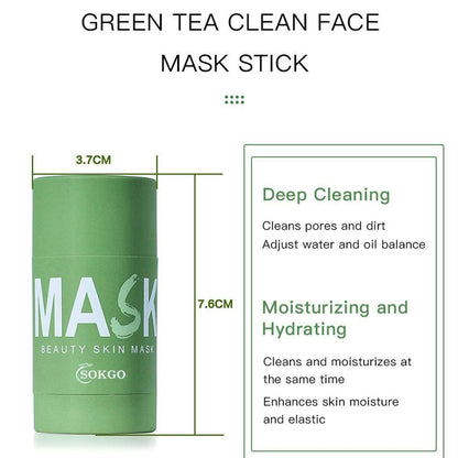 Green Tea Purifying Clay Mask – Deep Cleansing & Oil Control Mud Mask for Blackheads, Pore Care & Skin Hydration (1PCS)