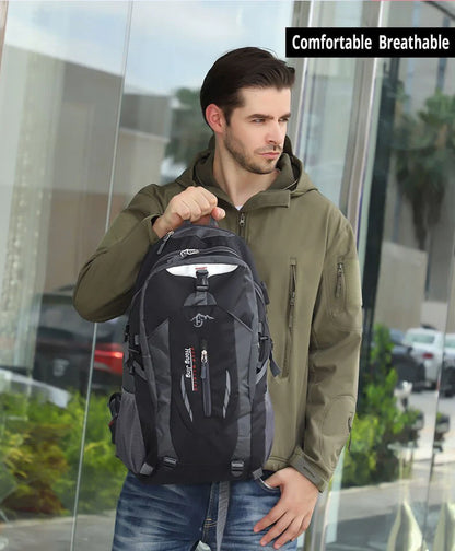 40L Men Women Travel Backpack Rucksack Camping Laptop Hiking School Book Bag USA