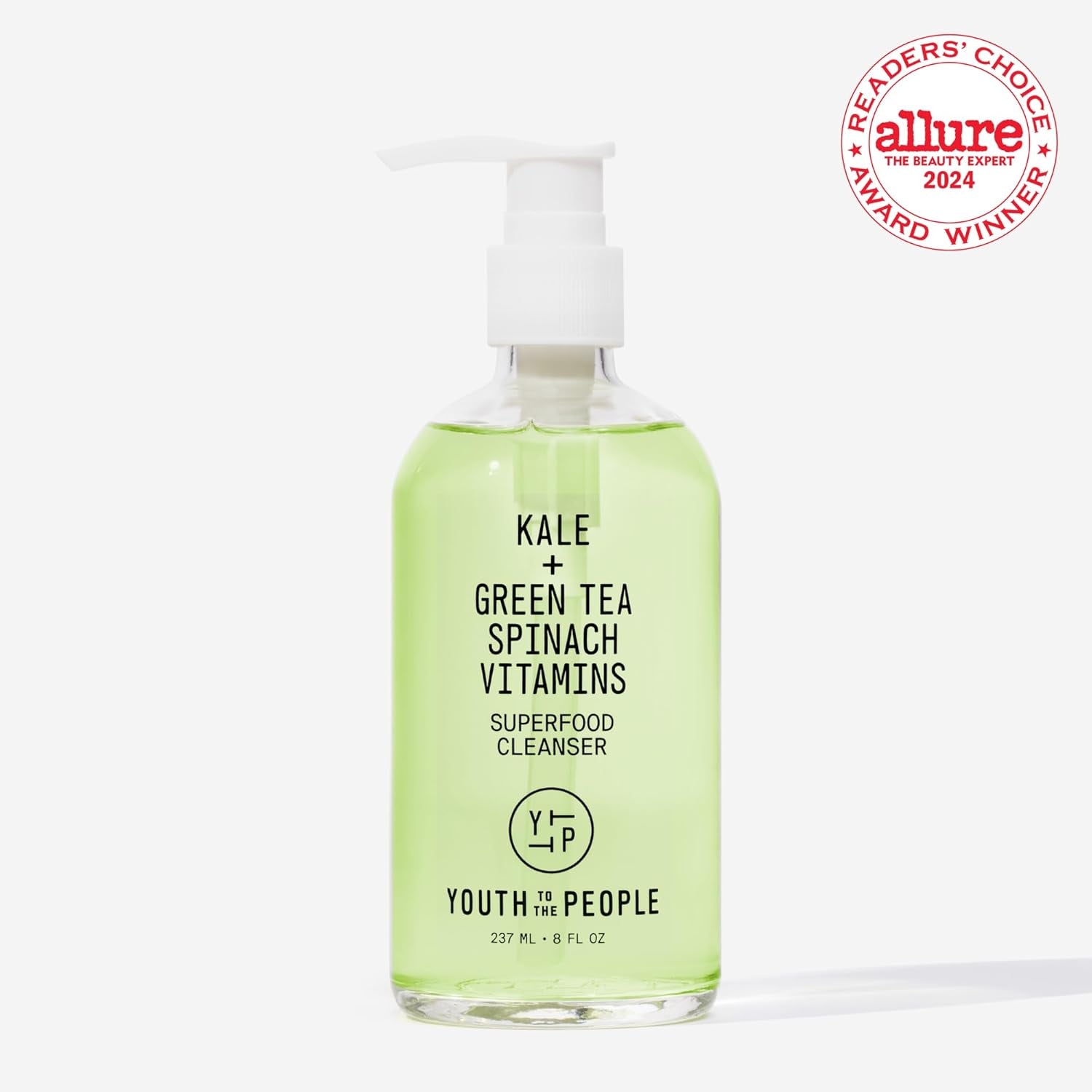 Superfood Facial Cleanser – Kale & Green Tea Spinach Face Wash | Gentle Makeup Remover & Pore Minimizer | Vegan & Refillable