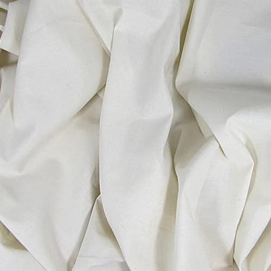 Organic Cotton Muslin Fabric – Natural, Unbleached, Sold by the Yard for Sewing, Quilting & Crafts