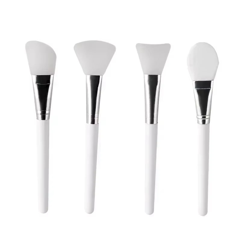 2PCS Silicone Facial Mud Mask Brush Soft Head Face Mask Brushes Makeup Brushes Women Beauty Face Care Cosmetic Applicator Tools